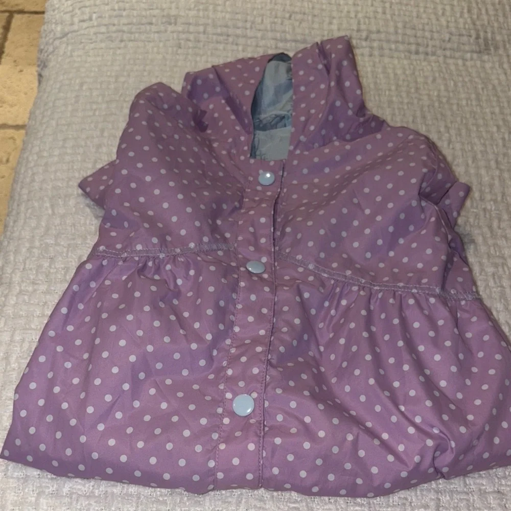 Gently Loved Disney Reversible Raincoat Animators Collection Hooded Jacket